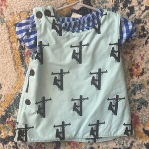 2t sassy stitches diaper set